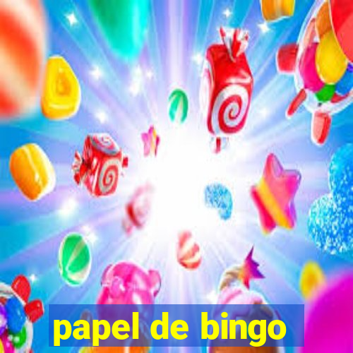 papel de bingo